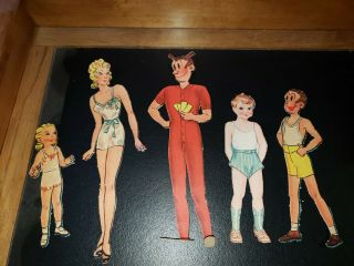 Vintage 1930s Blondie & Dagwood Paper Dolls With Friends,  Clothes,  & Accessories