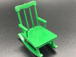 Calico Critters Sylvanian Families Rocking Chair Green Tomy Vintage Furniture