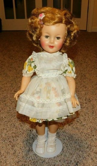 Rare Ideal Toys Shirley Temple Doll 19 Inches Tall