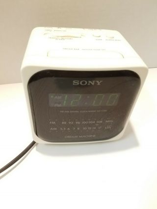 Vintage Sony Dream Machine Digital Alarm Clock Radio Icf - C120 - No Battery Cover