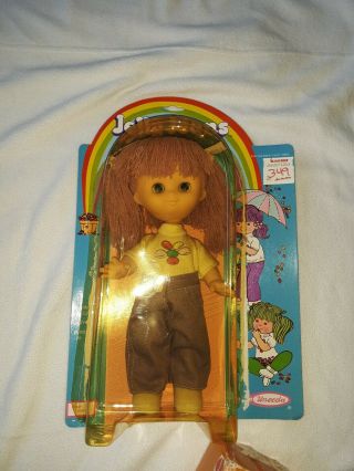 Vintage Uneeda Jelly Jeans Doll Purple Rare With Box.