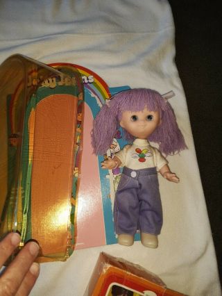 Vintage Uneeda Jelly Jeans Doll Purple Rare with box. 2