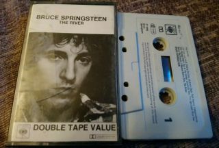 Bruce Springsteen The River Rare Double Cassette Tape Album Fast Post
