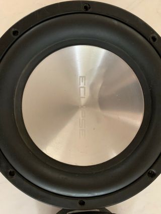 Eclipse Aluminum 10” Subwoofer Svc Rare Two Total Without Speaker Box