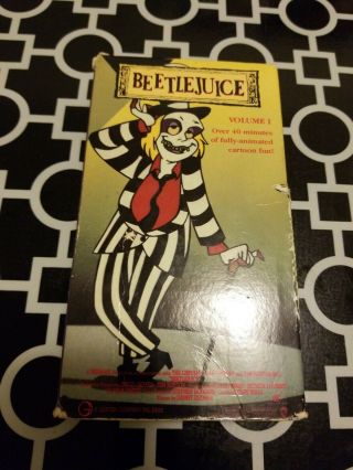 Beetlejuice Cartoon Volume 1 Rare Vhs Cartoon 1989