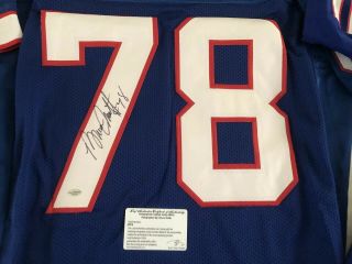Rare Signed Bruce Smith Buffalo Bills Jersey With Leaf
