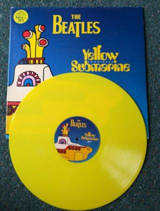 The Beatles ‎– Yellow Submarine Songtrack.  (remix Rare 1999 Yellow Vinyl Lp)