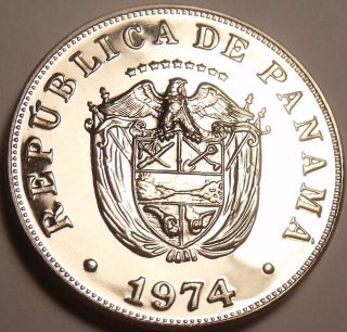 Rare Proof Panama 1974 5 Centesimos 17,  000 Minted