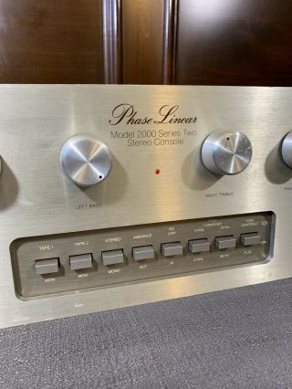 Vintage Phase Linear Model 2000 Series Two (Pre - Amplifier) Stereo Rare 2
