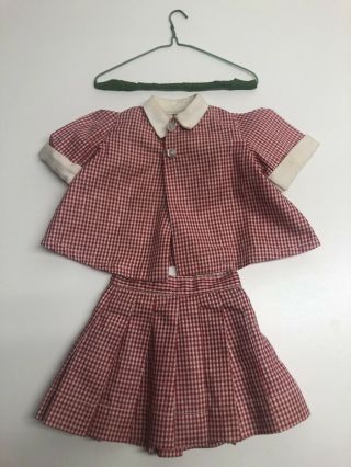 Vintage Terri Lee Red Plaid Outfit