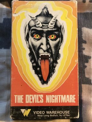 The Devil’s Nightmare Video Warehouse Vhs Ultra Rare Horror Release