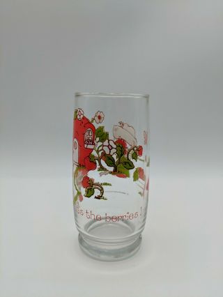 American Greetings Vintage 1980s Glass Cup Strawberry Shortcake