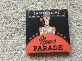 1940s Castle Films News Parade 8 Mm Wwii Axis Yanks Bomb Tokyo Film - Rare