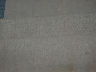 Defect Antique Linen Flax Handwoven Homespun Old Medium Texture Fabric