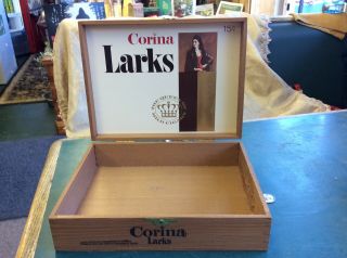 Corina Larks Cigar Box Vintage Very Rare Find Insert 50 Cigars