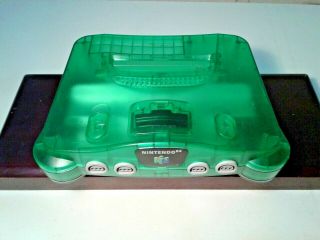 Nintendo 64 Console Jungle Green N64 System Only Replacement Very Good Htf Rare