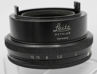 Rare - Leitz Leica Aperture Control Lens Hood Shade For Elmar 50mm F2.  8 Lens
