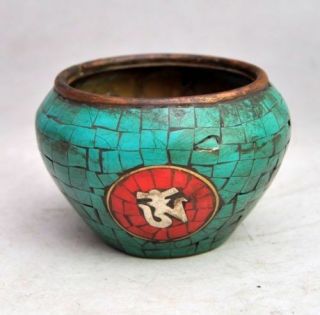 Antique Very Old Chinese Turquoise Censer