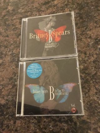 Britney Spears - 2 X Rare Remixes Cd Albums Both Eu Imports