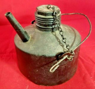 Antique Lehigh Valley Railroad Kerosene/oil Lamp Filling Can