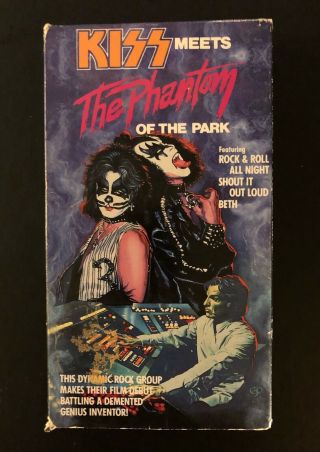 Kiss Meets The Phantom Of The Park Vhs The Band 