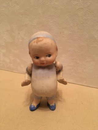 Antique Nippon Bisque Baby Doll,  Made In Japan,  Movable Limbs,  Hand Painted