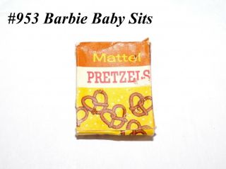 Vintage Barbie Midge 953 Baby Sits Box Of Pretzels Completer Item