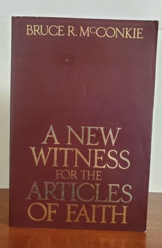 Rare Mormon Books: A Witness For The Articles Of Faith