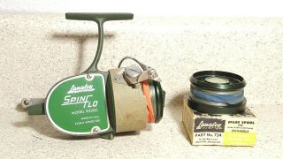 Vintage Langley Spin Flo Model 822GB Spincast Reel And Paperwork. 3