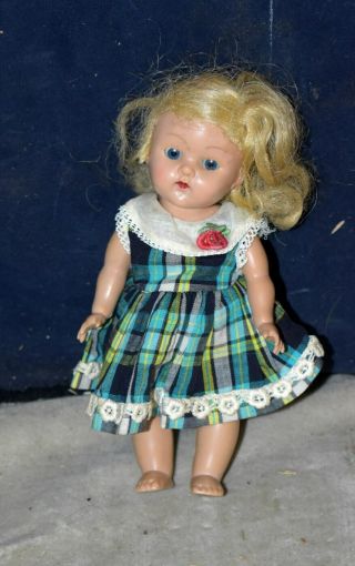 Vintage 1950s Vogue Hard Plastic Doll - Blonde - W/blue Eyes – & Outfit