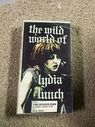 The Wild World Of Lydia Lunch Nick Zedd Vhs Oop Rare Big Box Slip