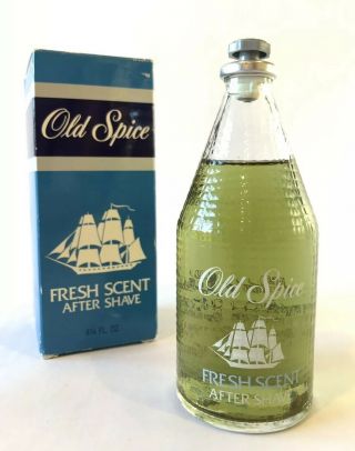 Old Spice Fresh Scent After Shave Vintage Shulton 1988 Old Stock Made In Usa