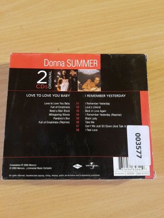 Donna Summer - Rare 2 cd box set. 2