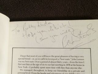 John Lennon In My Life Book Autographed By Pete Shotton 1983 (the Beatles) Rare