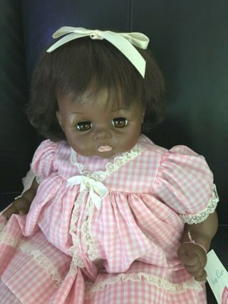 African American Madame Alexander Vintage Pussy Cat Baby Doll 18 Inch