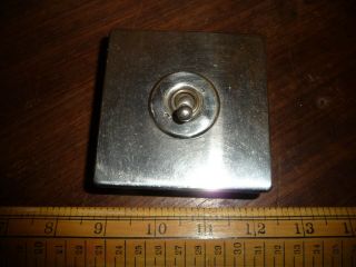 Vintage Art Deco Wandsworth Chrome Toggle Switches - Toggle Light Switches (3