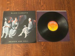 Rare Black Sabbath Heaven And Hell Uk Pressing Vinyl Record Ozzy