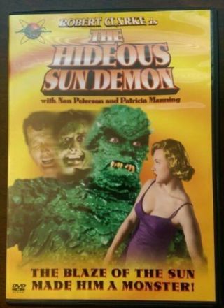 The Hideous Sun Demon Dvd Out Of Print Rare Robert Clark Horror Classic Oop