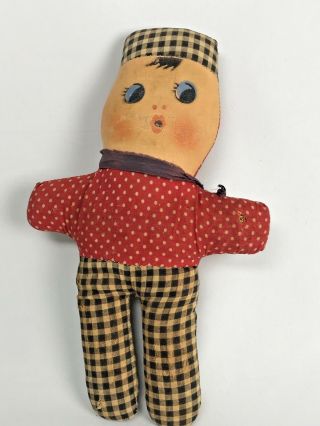 Vintage Antique Sawdust Doll Cloth 11 1/2 " Rag