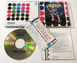 Anthrax / Fistful Of Anthrax Cd Japan Polystar P33r - 20007 W/obi Rare
