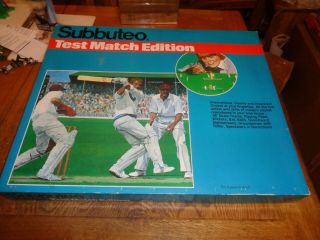 Subbuteo Cricket Test Match Edition,  Near Late Edition 100 Complete Rare
