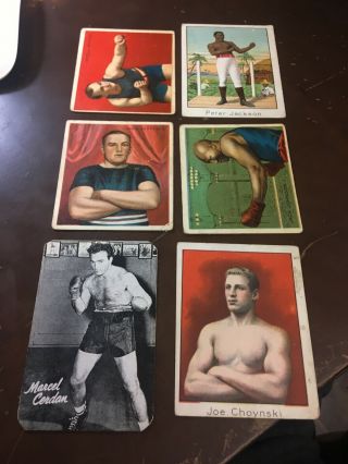 1910 T218 MECCA BOXING CARDS 12 CARDS RARE 2