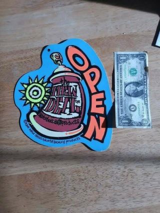 Rare Deal Skateboards Spraycan Open Closed Sign Andy Howell