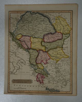 1823 J Russell Map Of Turkey In Europe