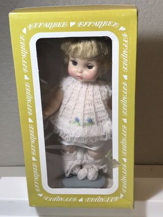 Vintage Tiny Tubber Effanbee Doll Mib 11 " Blonde Hair Baby Doll