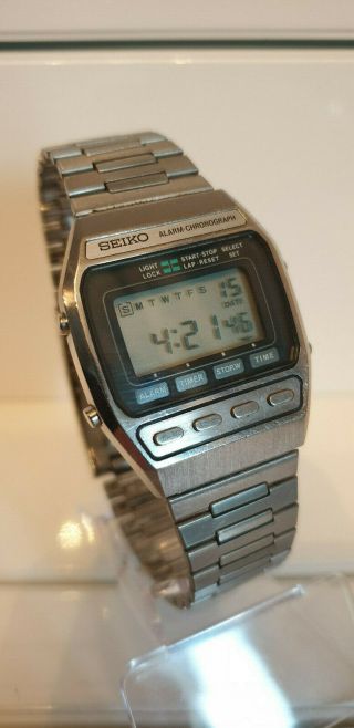 Seiko A547 - 500c Vintage Lcd Digital Watch 1980 - Rare