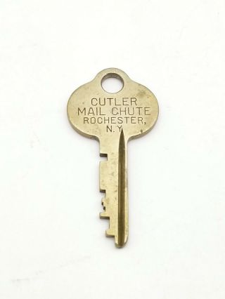 Antique Cutler Mail Chute Key Rochester,  N.  Y.  Co 325