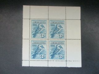 Australian Pre Decimal Stamps: 3d Kookaburra Mini Sheet - Rare (c404)