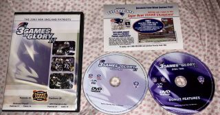 The 2003 England Patriots: 3 Games To Glory Ii 2 Oop Rare Vhtf Complete Cib