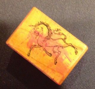 Psx Rare Unicorn Rubber Stamp
